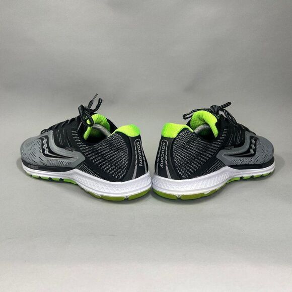 Saucony Ride 10 Running Shoes Mens Size 13 Black Grey Athletic Training Sneakers - Picture 7 of 11
